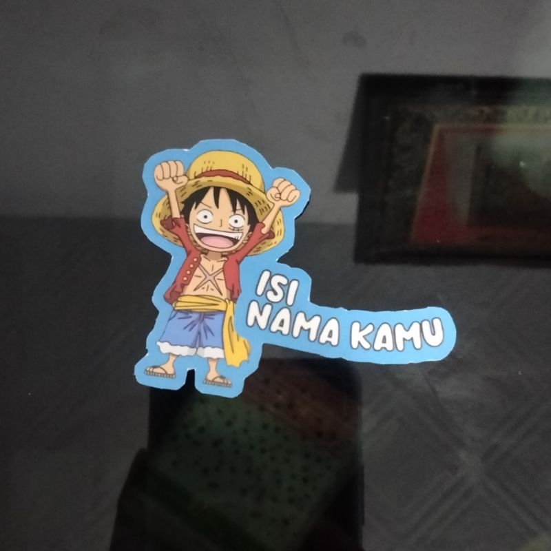 

Stiker Foto Wajah dan Tulisan Nama CustomAnti air