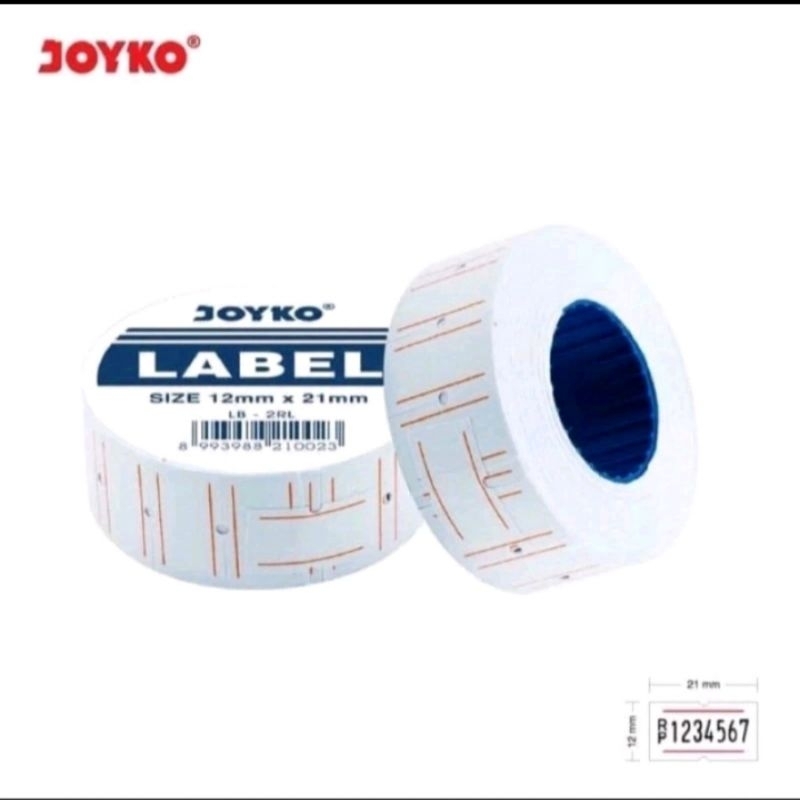 

1 pcs kertas Lebel Harga /Price Lebel Roll joyko