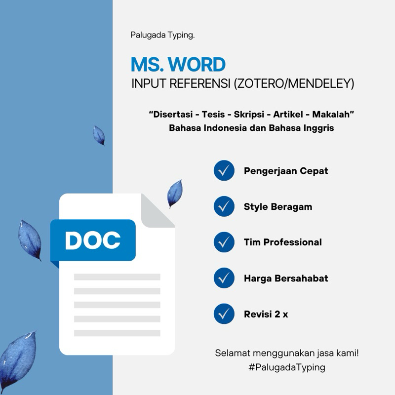 

INPUT REFERENSI/SITASI - PALUGADA TYPING