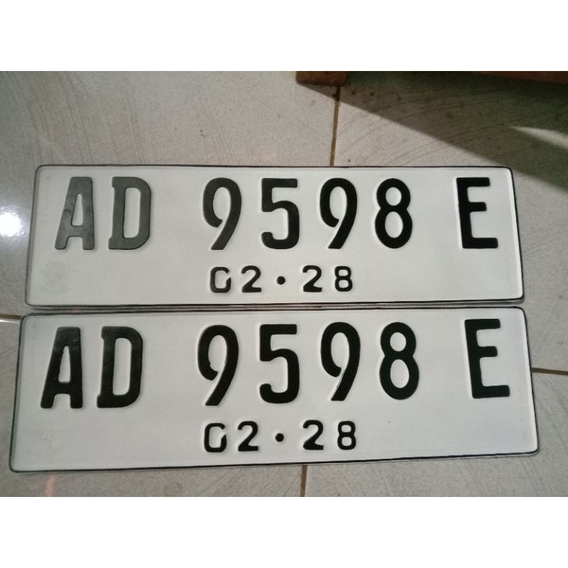 Plat Nomor Mobil Font Baru