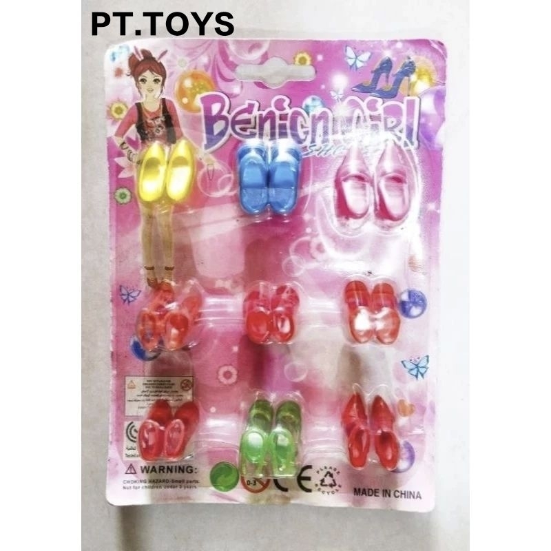 Sepatu Untuk Boneka Cewek / OBRAL STOK LAMA - PT TOYS