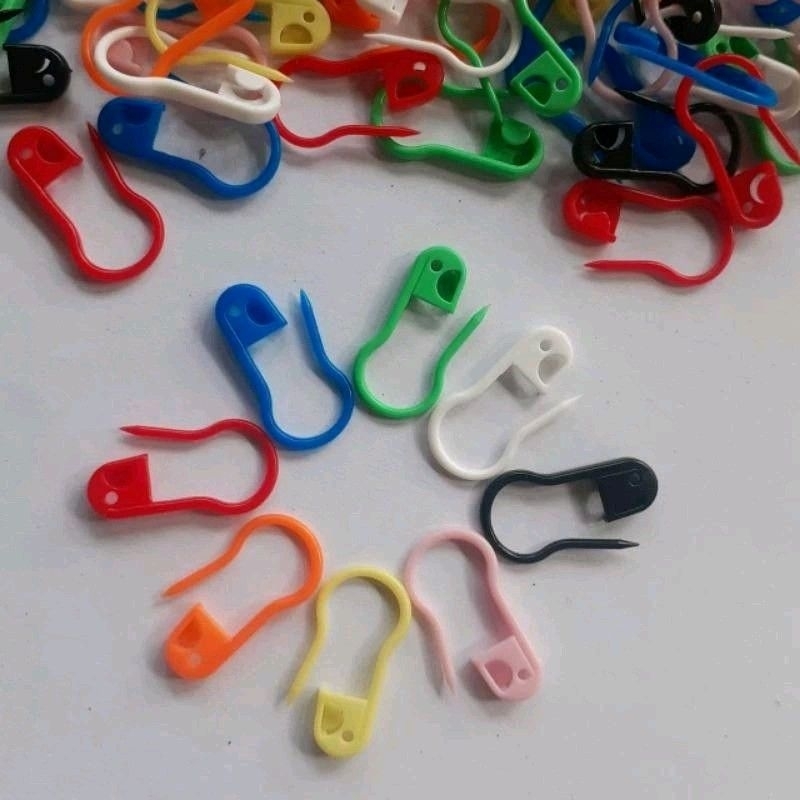 Peniti bohlam plastik rainbow warna warni Jilbab Muslim Kerudung