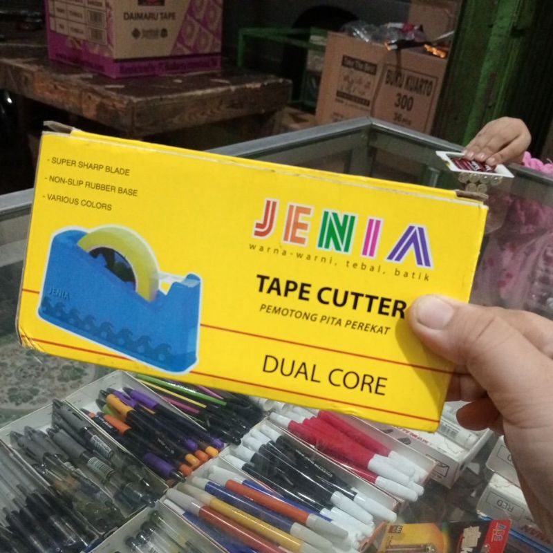

Tape Cutter Jenia Pemotong Lakban Kecil