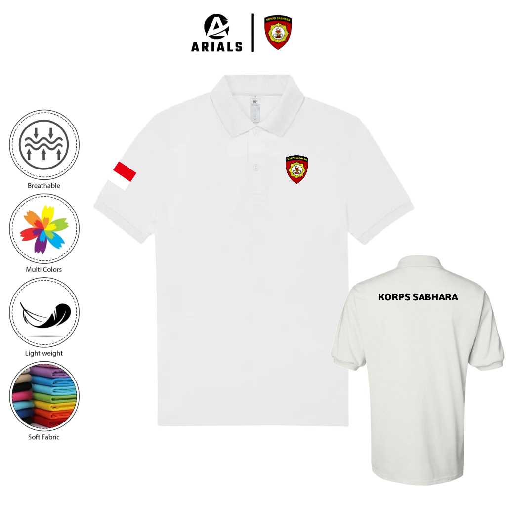 Arials Polo shirt Baju Kaos Kerah Polisi KORPS SABHARA POLRI Indonesia