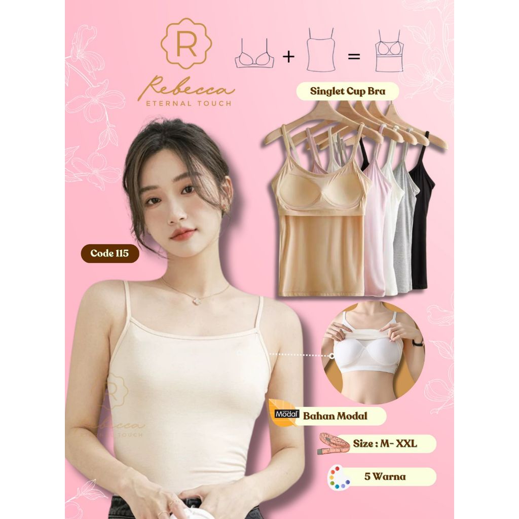 Tanktop Bra Rebecca Luxury Premium 115