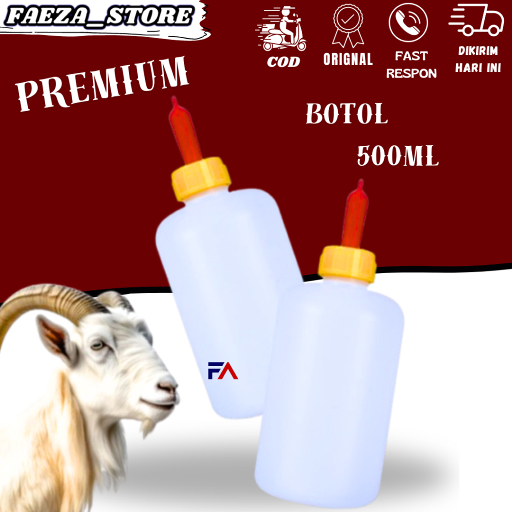 BOTOL DOT CEMPE KAMBING DOMBA UKURAN BOTOL 500ml & 500ml FAEZA_STORE