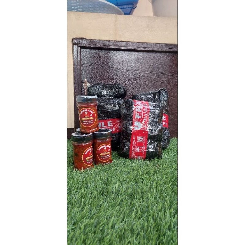 

Paket Sambal Cumi 6 & Sambal tongkol Asap 2