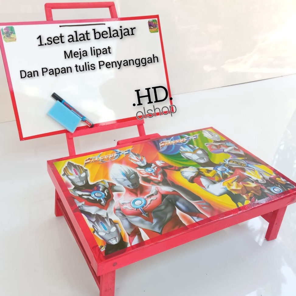 

KODE H2B2 Paket hemat Alat belajar anak Papan tulis penyangga dan meja belajar lipat