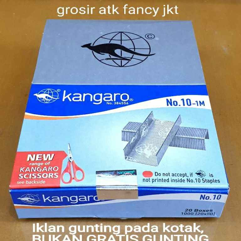 

KODE V8U8 1 dus 2 pak kecil Isi Staples Kangaro No1 Kecil