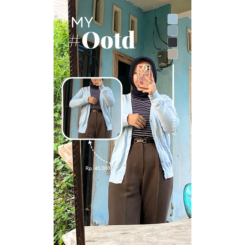 cardigan rajut uniqlo