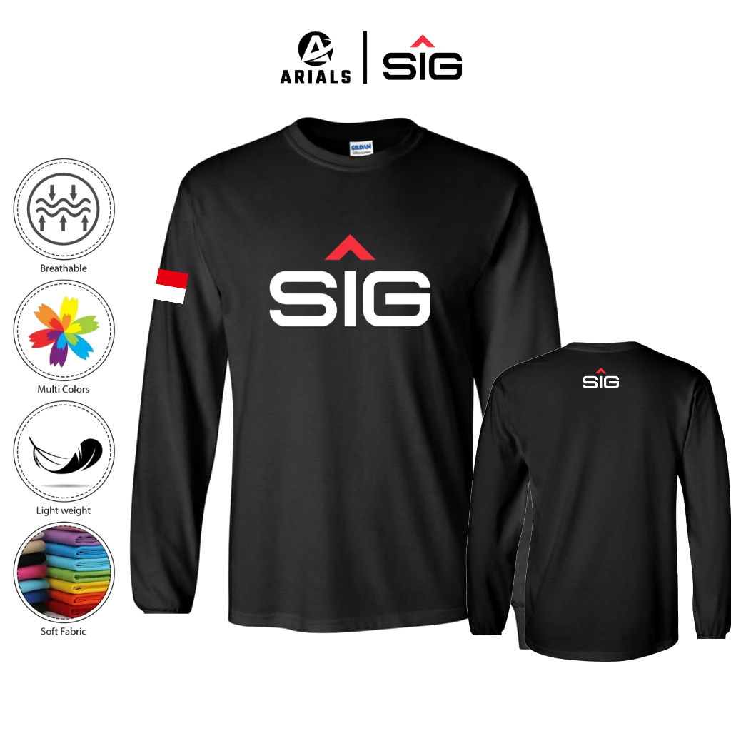 Arials Kaos Baju Lengan Panjang SIG Semen Indonesia