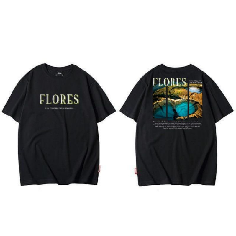 KAOS LIBURAN FLORES SABLON DTF