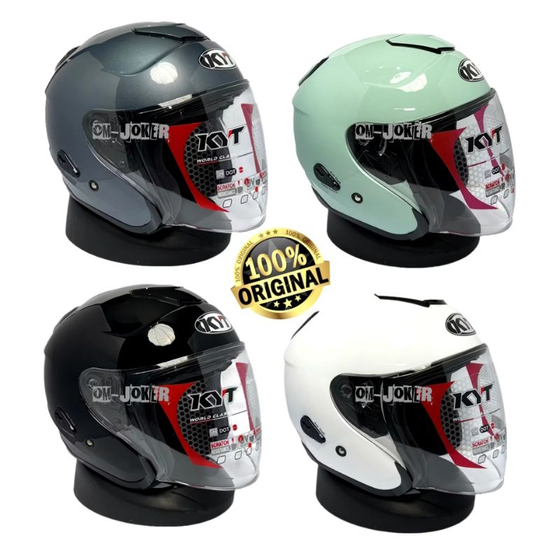 Helm KYT Retro Half Face SNI Helmet dewasa pria wanita Original
