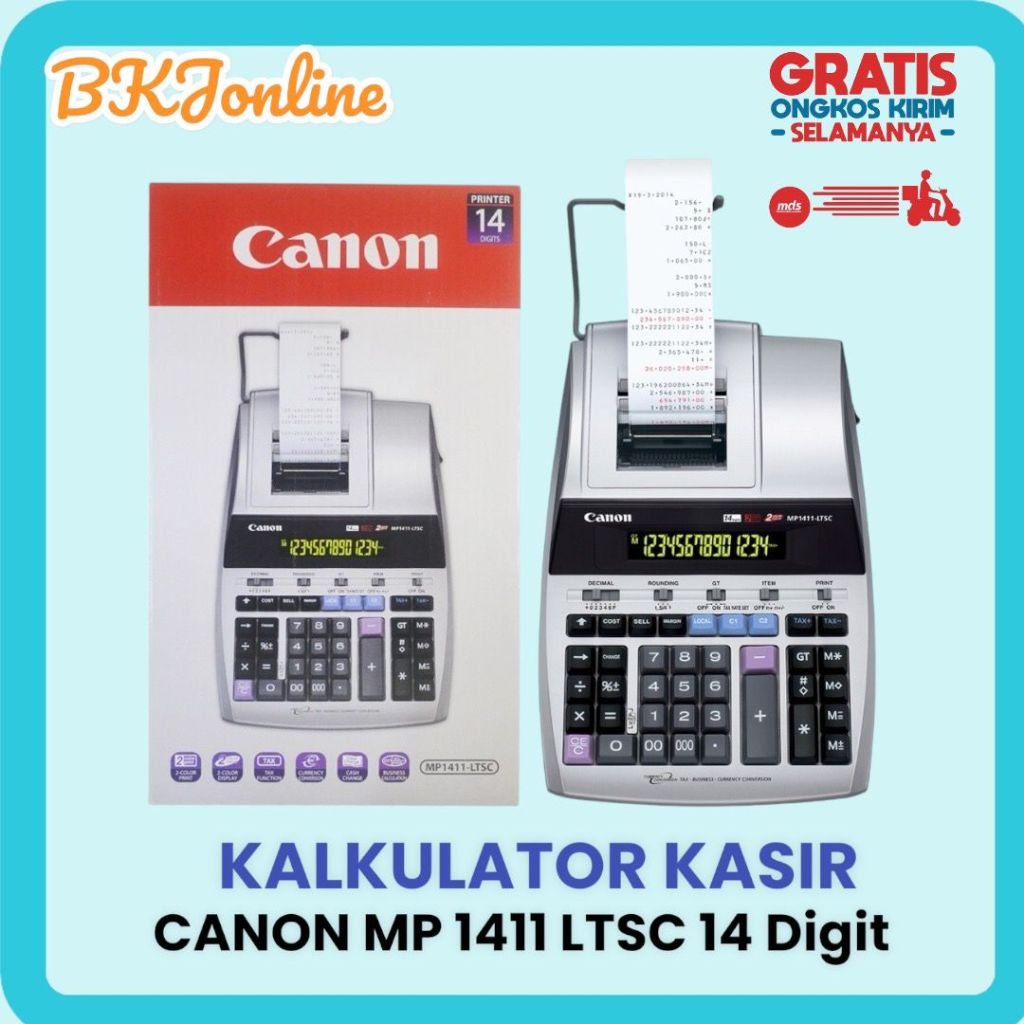 

Kalkulator Cetak / Kasir / Struk / Telstruk / Printer Canon MP 1411 LTSC - 14 digits