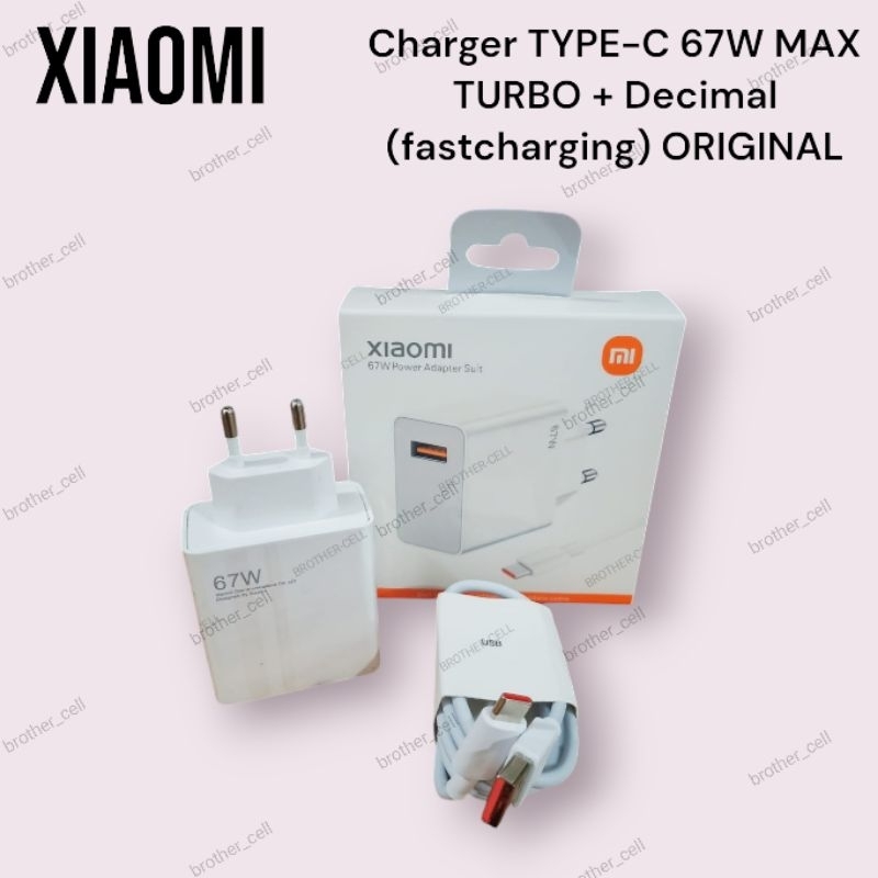 COD Charger TYPE-C 67W Max Xiaomi Turbo Charge Original Charger Poco 67 Watt Fastcharging