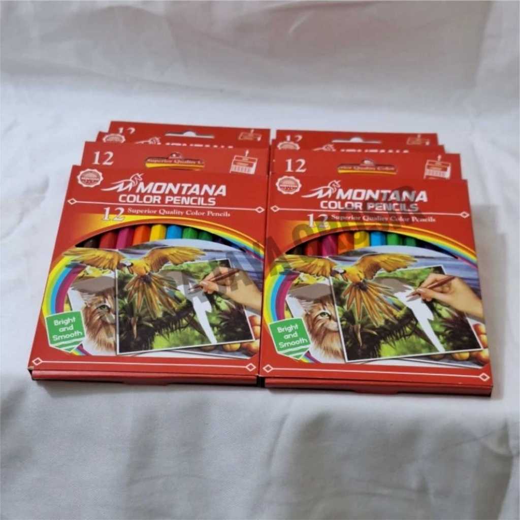 

1 Gross Color Pensil MONTANA Pendek TH-350-12 Isi 12 Set x 12 pcs = 144pcs Pensil Warna/Pensil Gambar Warna