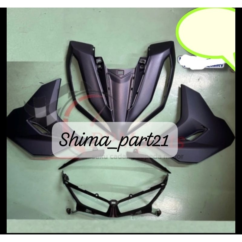 paketan full body depan cover lampu depan sayap kanan kiri tameng v besar Vario 125 gen 2 k2v 2023 b