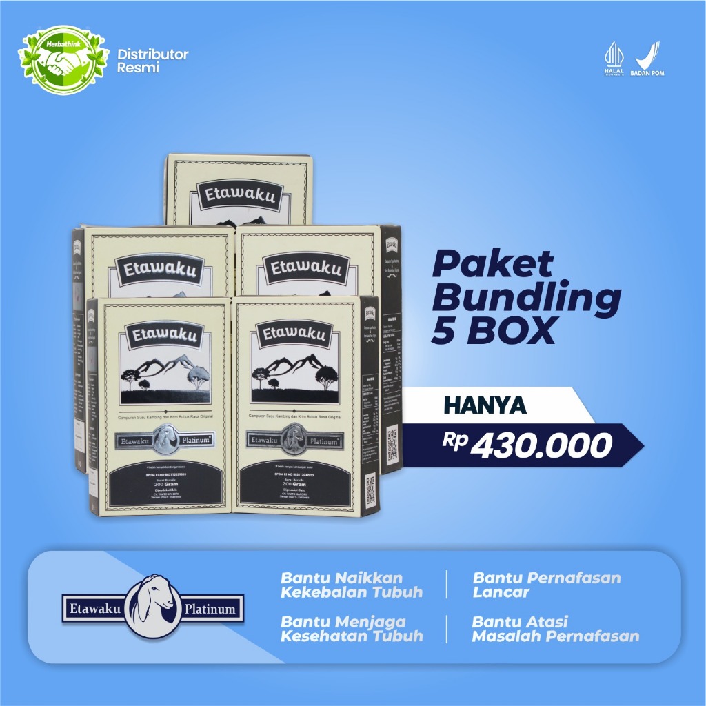 

Paket 5 Box Etawaku Platinum - Ampuh Sembuhkan Sesak Nafas Tanpa Susu Asma Susu Batuk Susu Tuberkulosis Susu Nyeri Dada Susu Sendi Susu Asam Urat Susu Kolesterol Susu Pernapasan Susu Pernafasan Susu Tulang Susu Tulang Susu Sendi Obat Asam Urat Obat Sendi