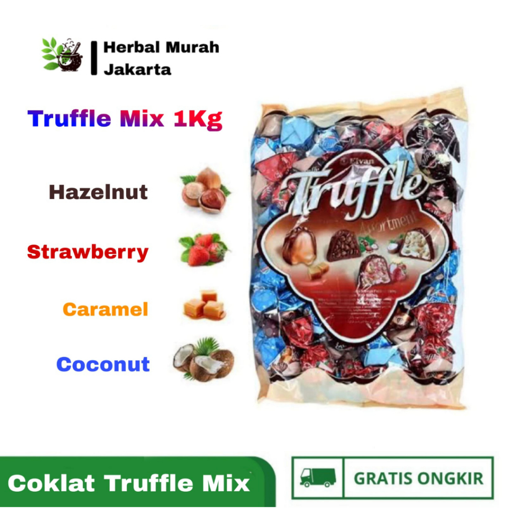 

Coklat Arab Truffle 1 Kg Coklat Truffle Turkey Elvan Mix Best Quality Premium Coklat oleh-oleh Haji