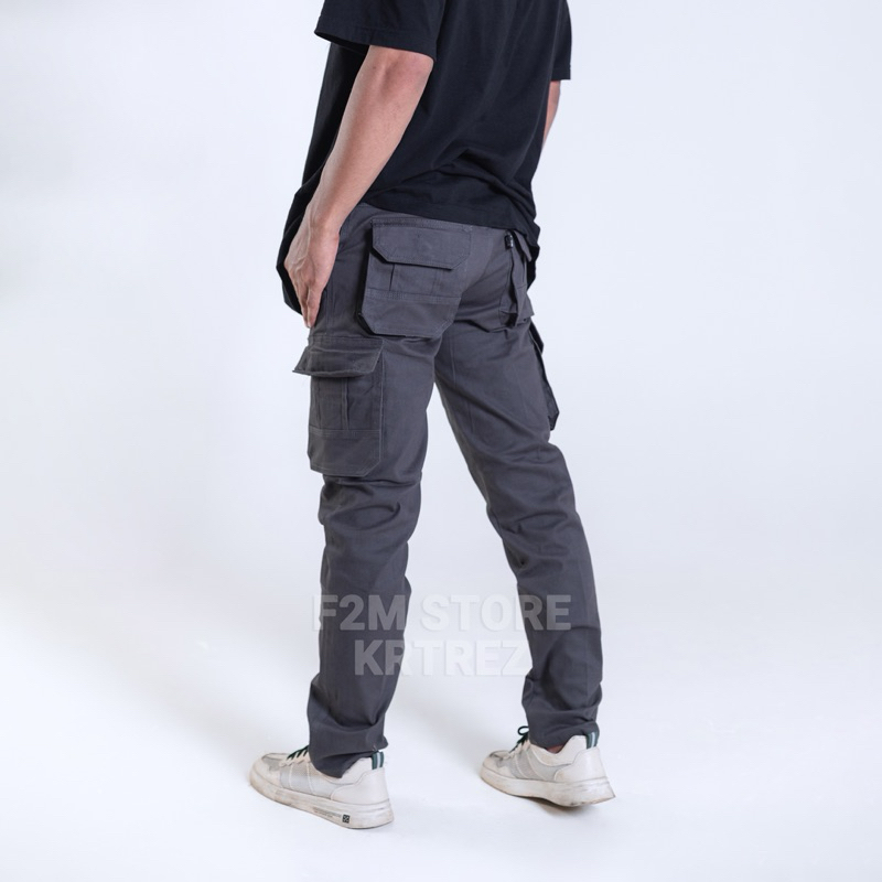 Celana panjang pria cargo slim fit//Celana panjang cargo slim//Celana cargo panjang pria slim fit//C