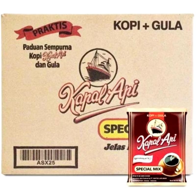 

Kapal Api Special Mix Kopi Instan [24 gr/120 sachet/ Dus]