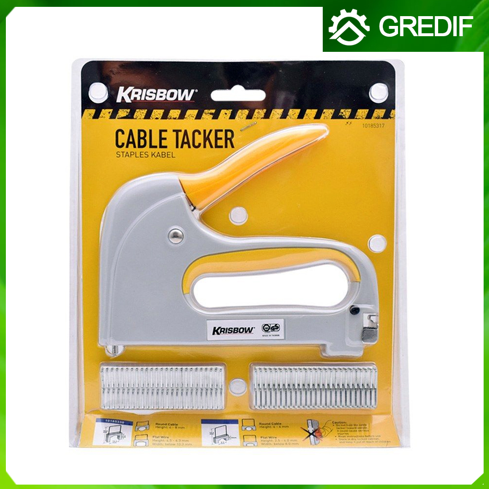 

Krisbow Cable Stapler Tacker Staples Kabel Alat Penembak Streples Untuk Kabel Kris Bow Steples Untuk Kabel Telpon Lan Telepon