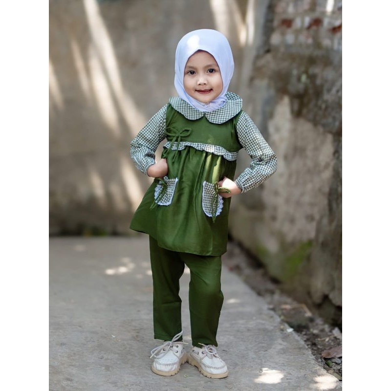 (Gratis Ongkir) Setcel Anak Perempuan 1 Tahun sampai 6 Tahun - Dress Terbaru - 100% Original - Blous