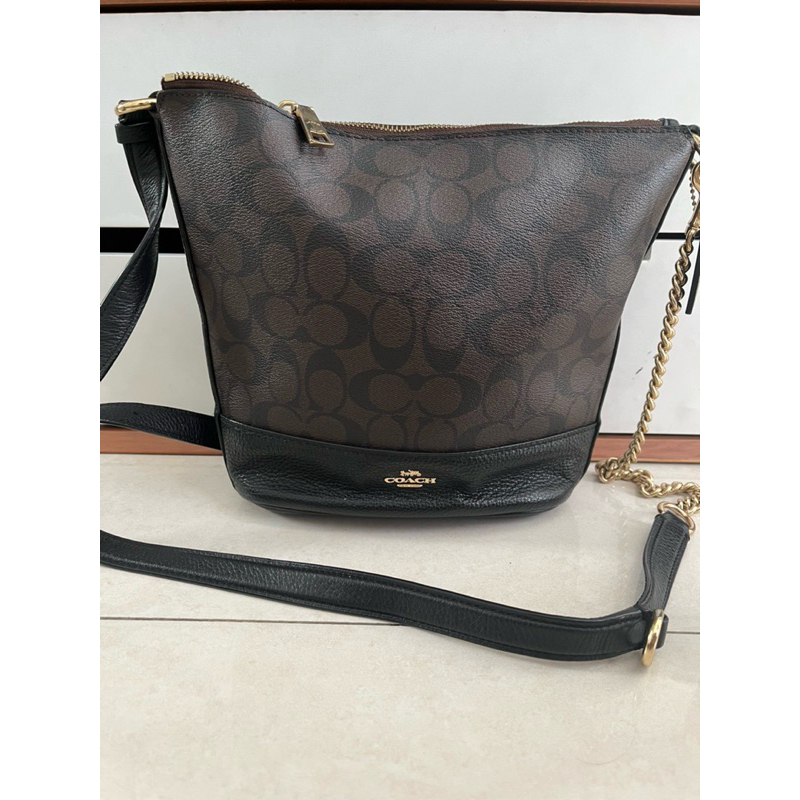 Tas Coach paxton duffle banting harga Preloved selempang