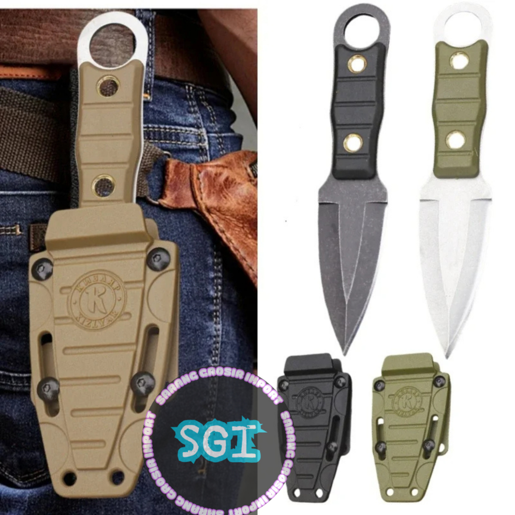 BERKUALITAS Pisau tactikal SURVIVAL / pisau warrior Murah/ pisau lempar