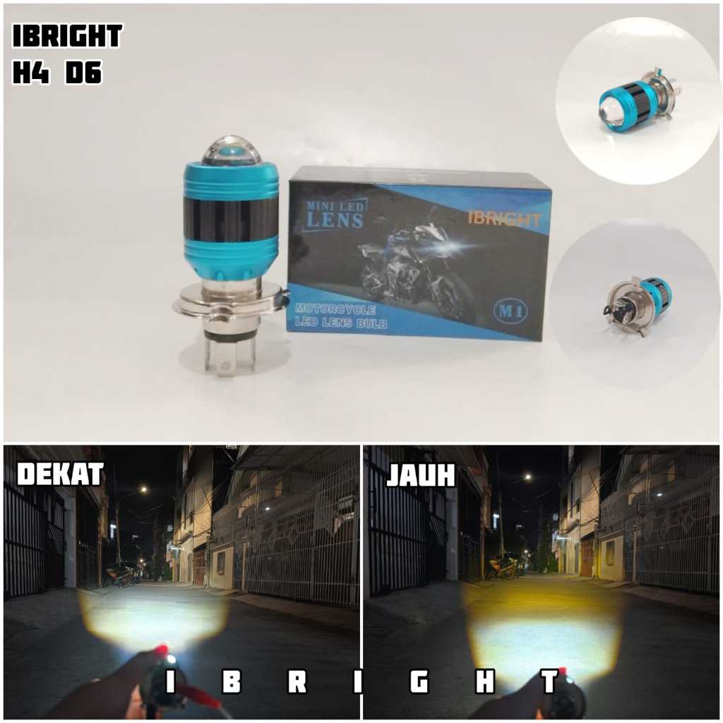 IBRIGHT D6 - Lampu Utama H4 LED
