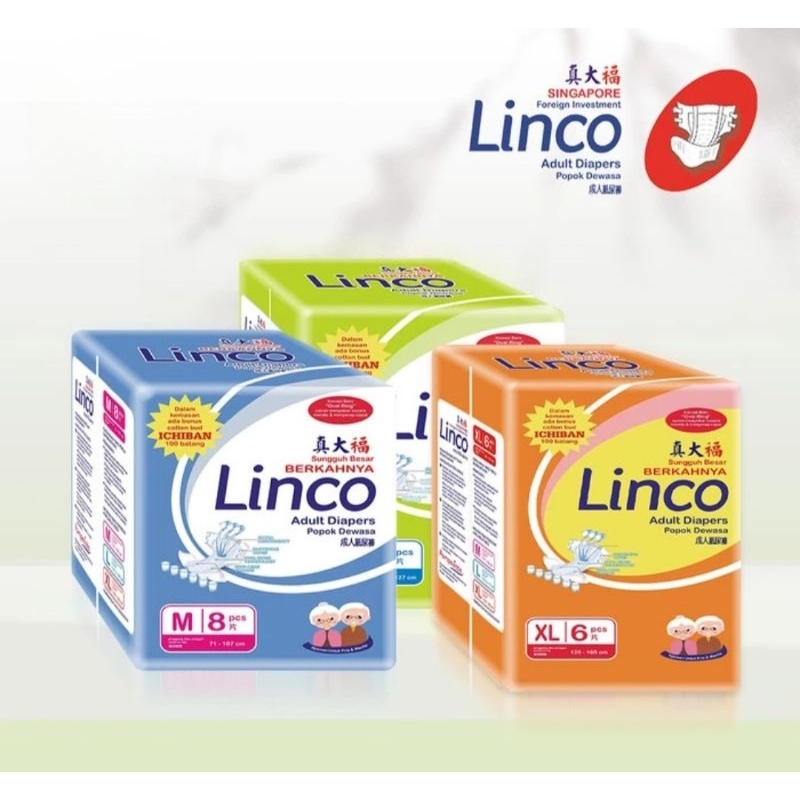 popok perekat dewasa Linco