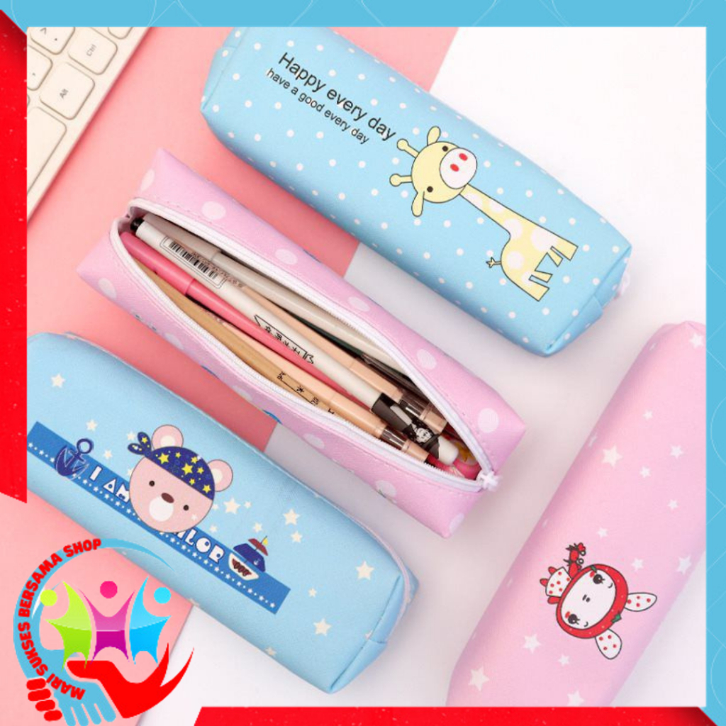 

MSBS Tempat Pensil Pulpen Karakter Hewan Lucu Kotak Pensil Serbaguna Motif Animal Dompet pouch make up kosmetik wanita