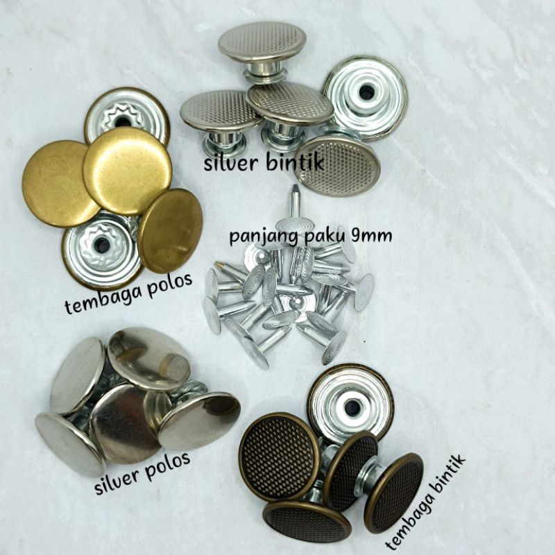 12 PCS KANCING JEANS GOYANG