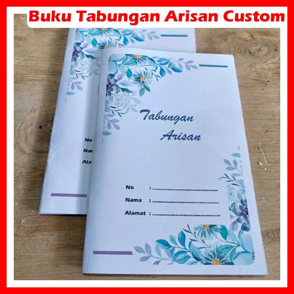 

Buku Tabungan Arisan Custom Cover - BUNGA BIRU - Isi 16 Halaman