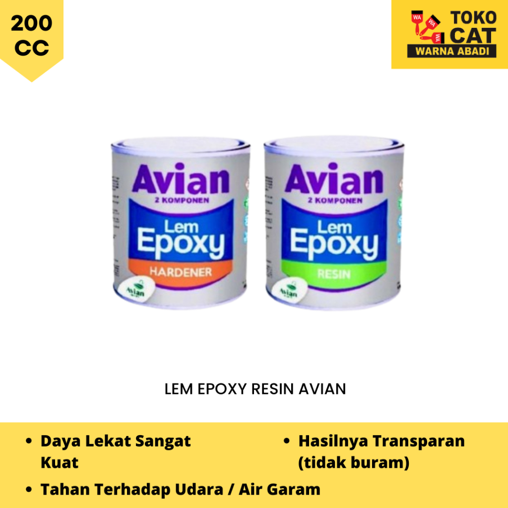 

Lem Epoxy Resin Avian 200gram Set