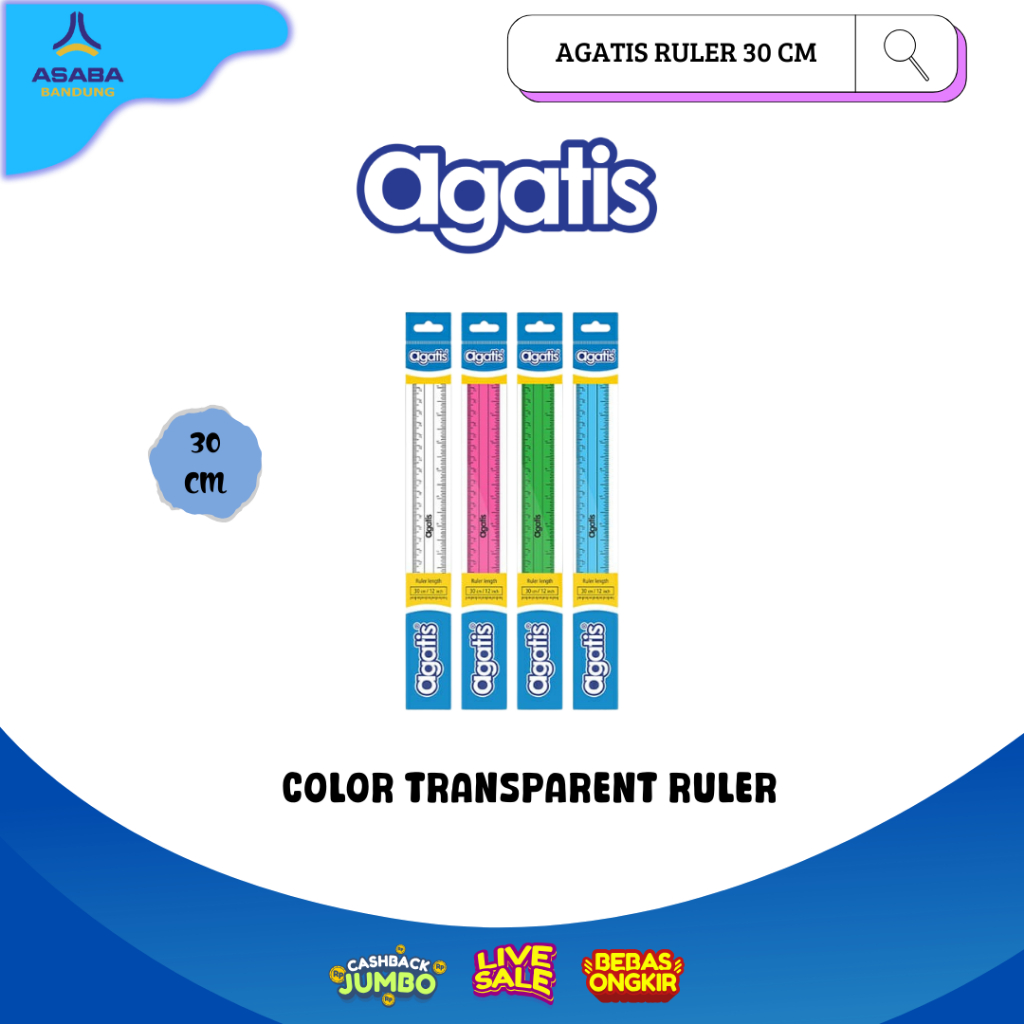 

Asaba Bandung - Agatis Penggaris Warna Warni / Ruler Color