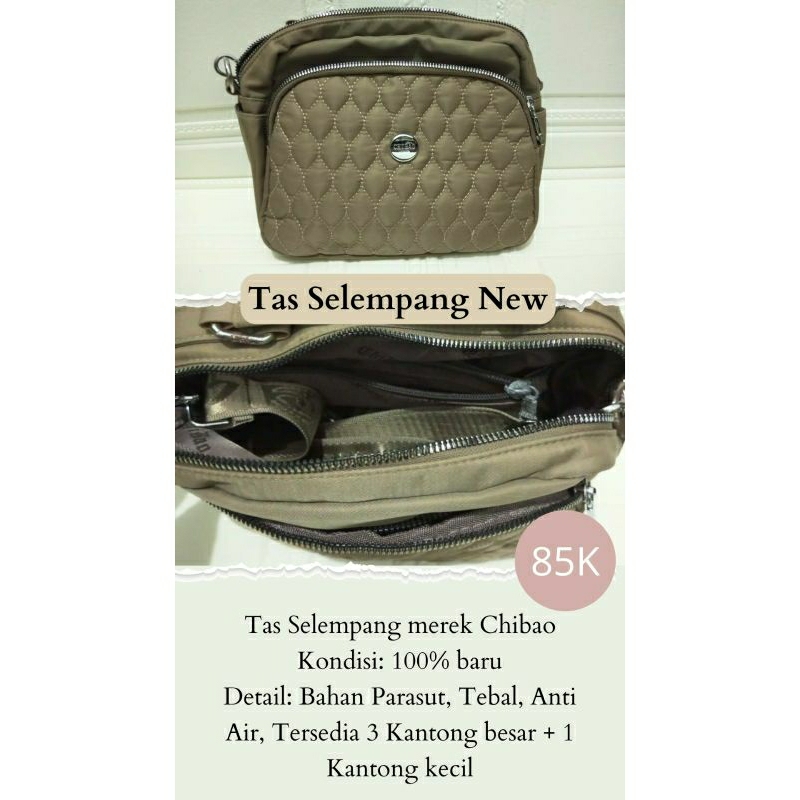 Tas Selempang/Tas Selempang Merek Chibao/Tas Selempang Chibao/Tas Selempang Anti Air/Tas Selempang B