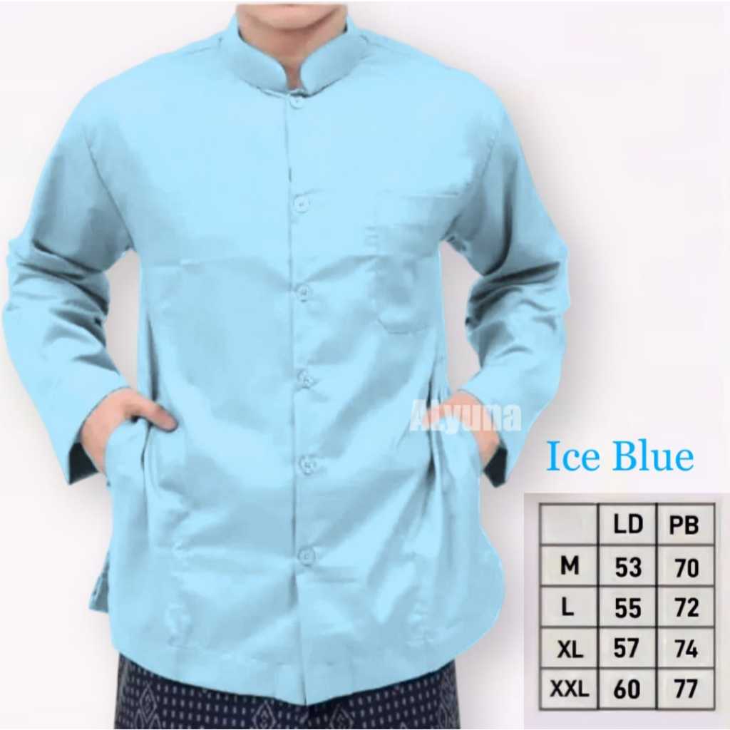 Favorit Koko Haibah Lengan Panjang Saku Samping Koko Hijau Botol Koko Habaib Putih Polos Murah Baju