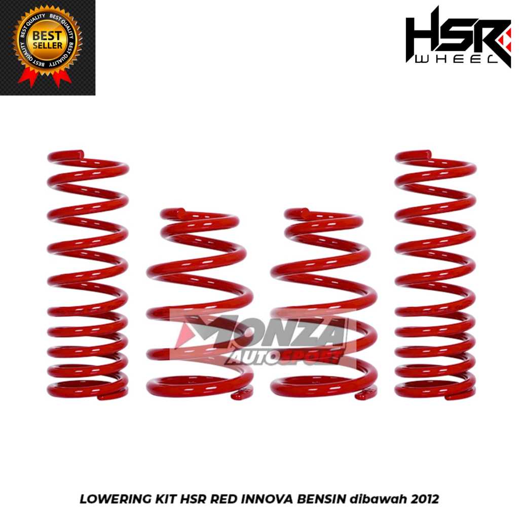 Per custom mobil innova Lowering Kit Hsr Red Toyota Innova Bensin Dibawah 2012