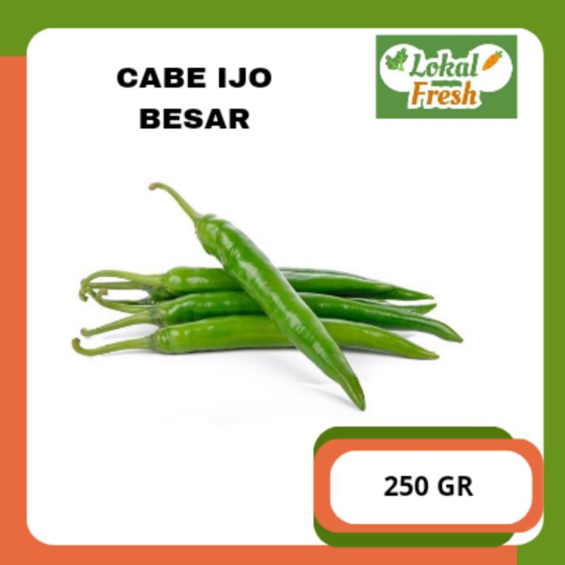 

CABAI HIJAU BESAR | 250 GR | LOKAL FRESH SBY