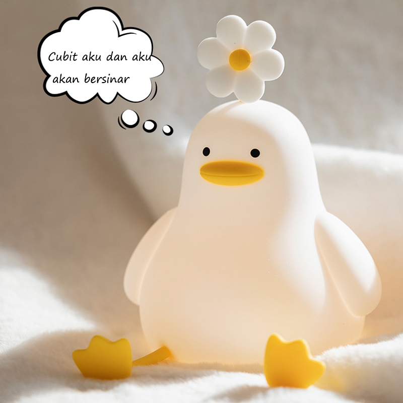 Warm Light Quby Lamp Tidur Quby Pentol Lampu Tidur Quby Star Moly Soft Head Touch Dimmer Lamp Viral