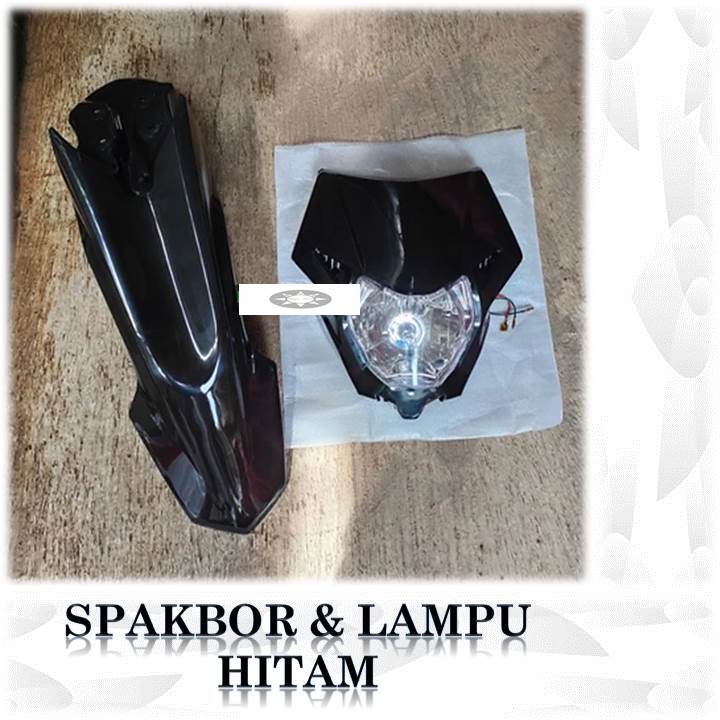 Spakbor depan crf 150 l dan headlamp lampu depan crf 150l 2018