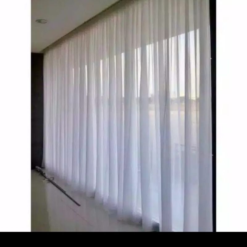 vitrase gorden polos minimalis vitrase jendela Daleman gorden minimalis vitrase putih arsthetic