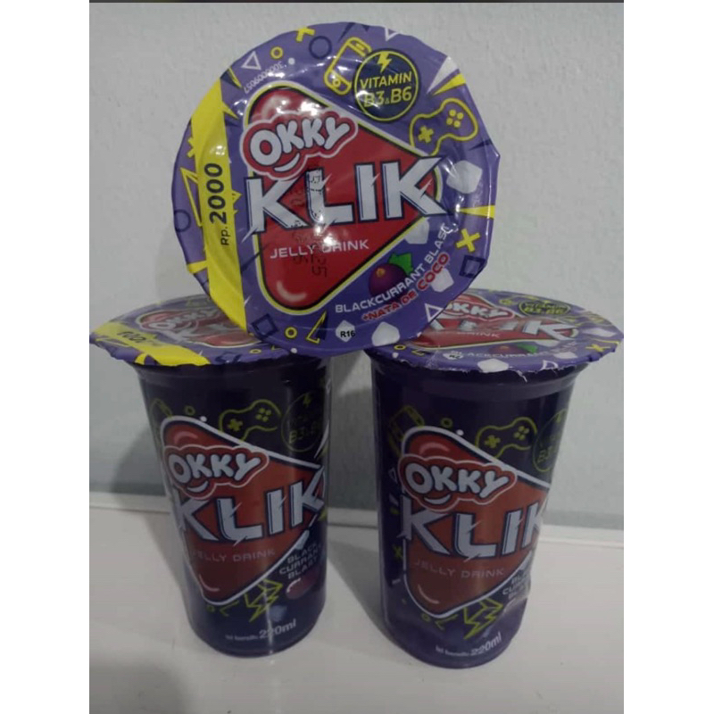 

okky jelly drink BIG klik 220ml ( 1 karton isi 24cup )