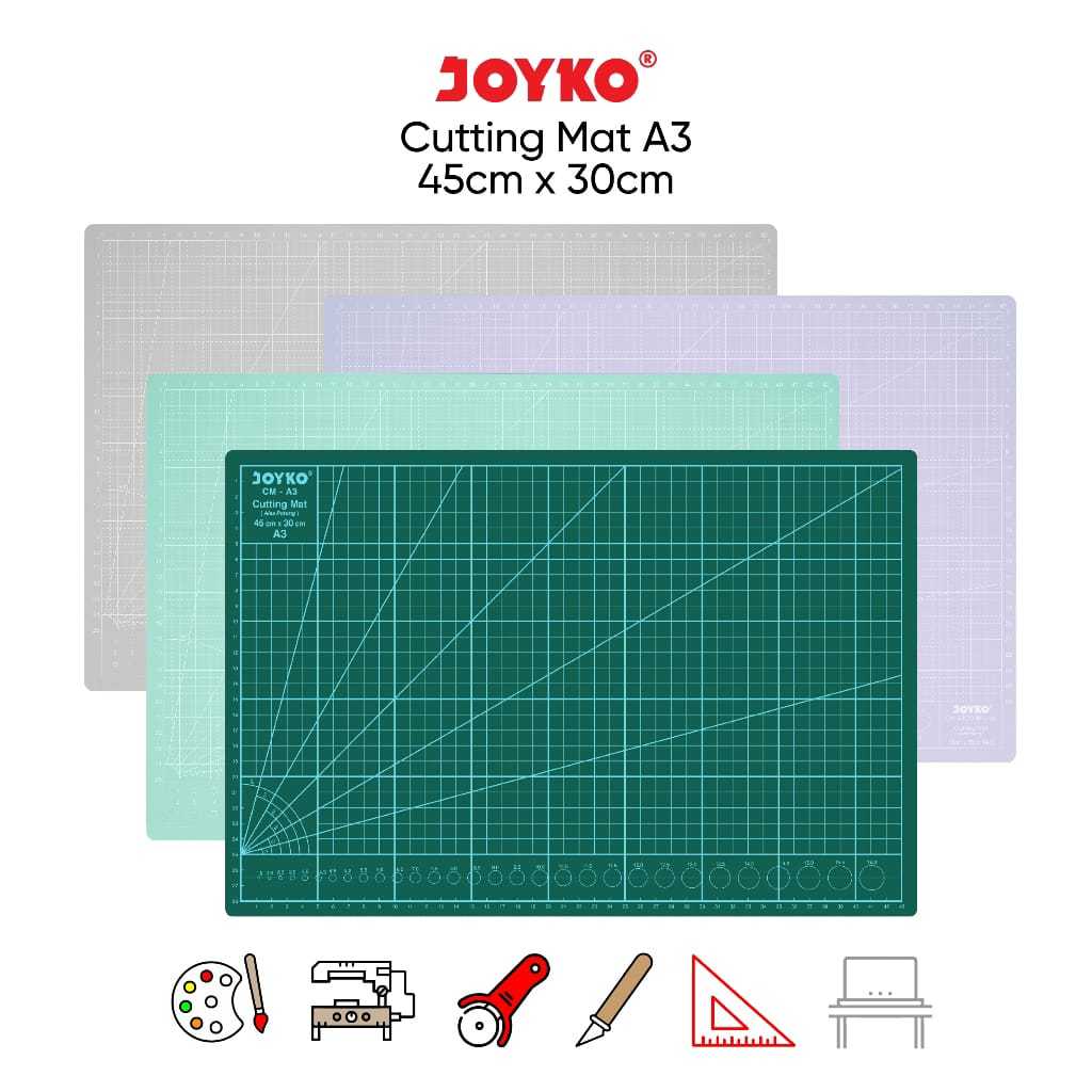

Pemotong Kertas A3 Joyko 45x30 cm