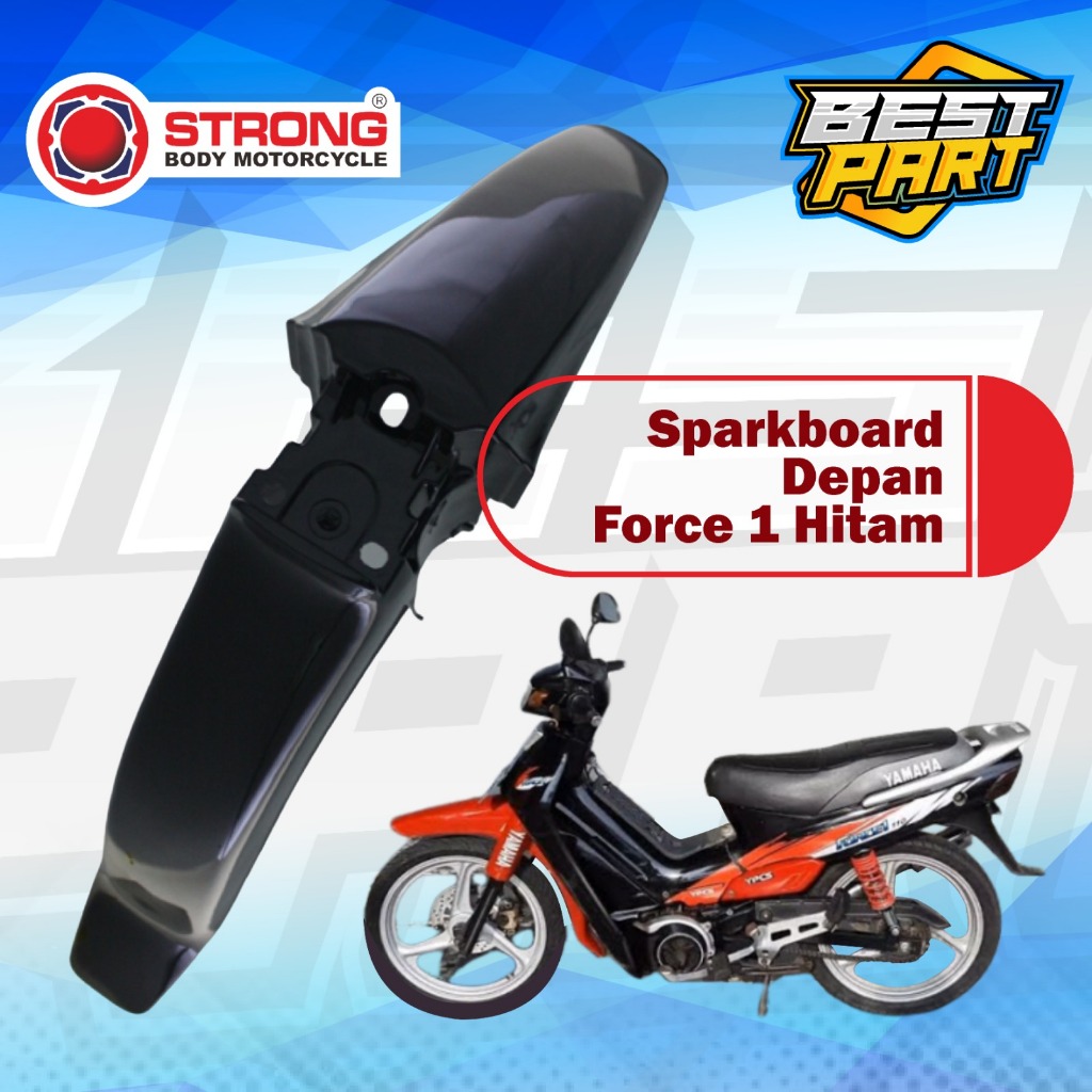 Spakbord Depan Force 1 Hitam Merk Strong
