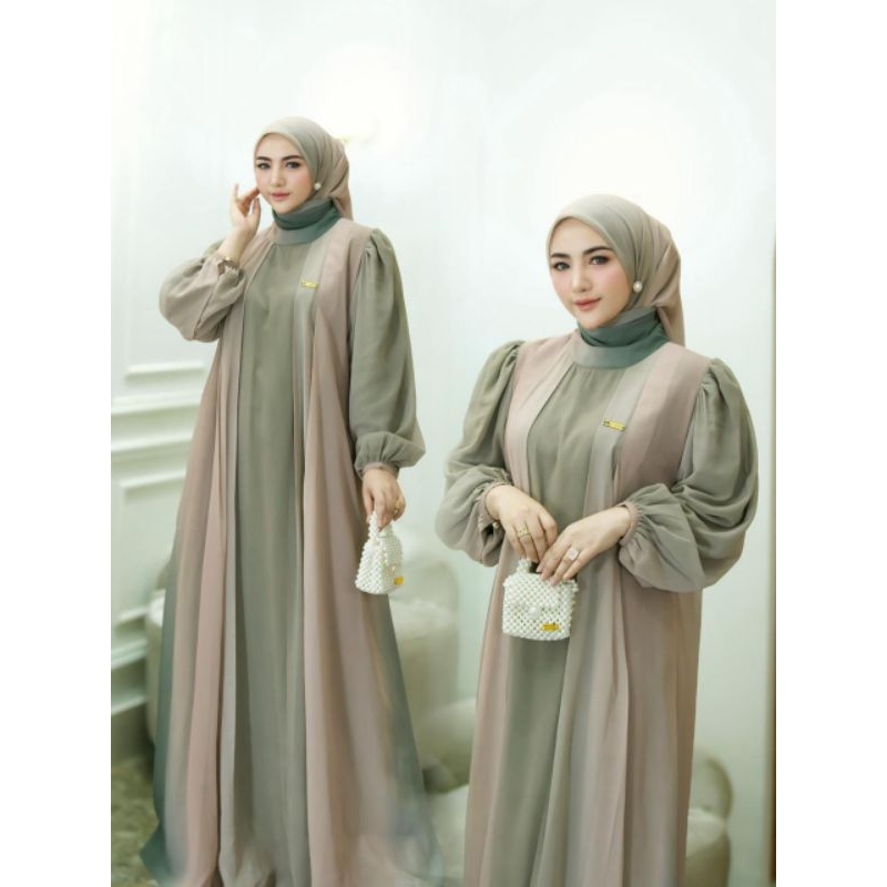 soraya dress set hijab by DF colection