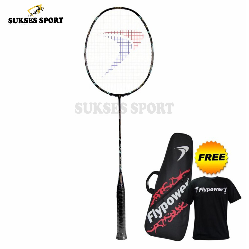 Flypower Tizona Raket Badminton Black Gold