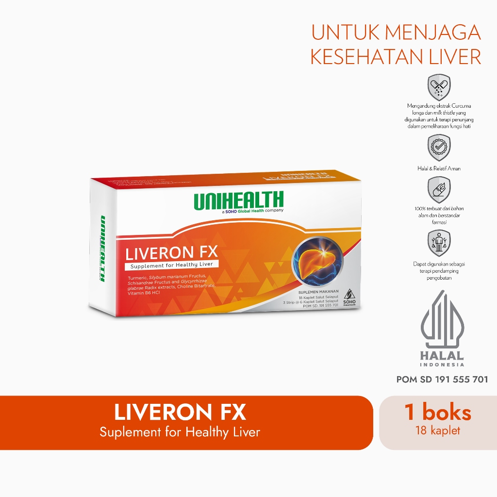 "LIVERON FX – Solusi Sehat untuk Kesehatan Liver Anda  "I UNIHEALTH SOHO Global Health.Tbk