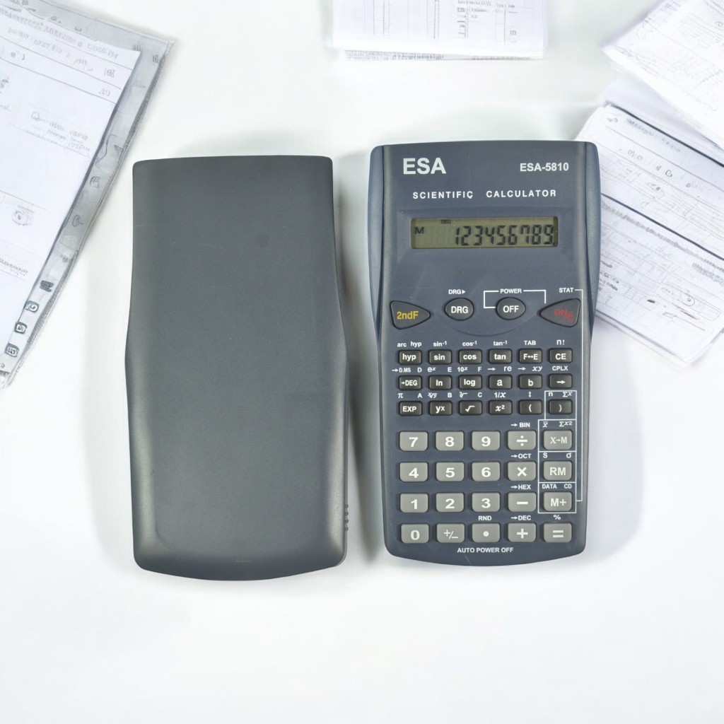 

ESA Kalkulator Ilmiah Sin Cos Tan Scientific Calculator 10 Digits 5810